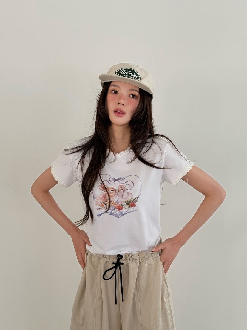 ARTE STUDIO/ATTENTION EDITORIAL韓國東大門直郵女士新品職業T恤蕾絲ARTE StudioT恤