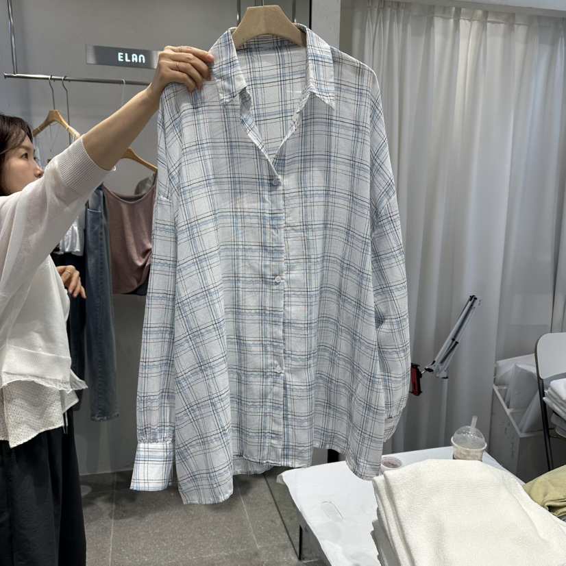 ELAN韓國東大門直郵女裝新品推薦人氣熱賣休閑襯衫蕾絲衫ELAN襯衫/蕾絲衫