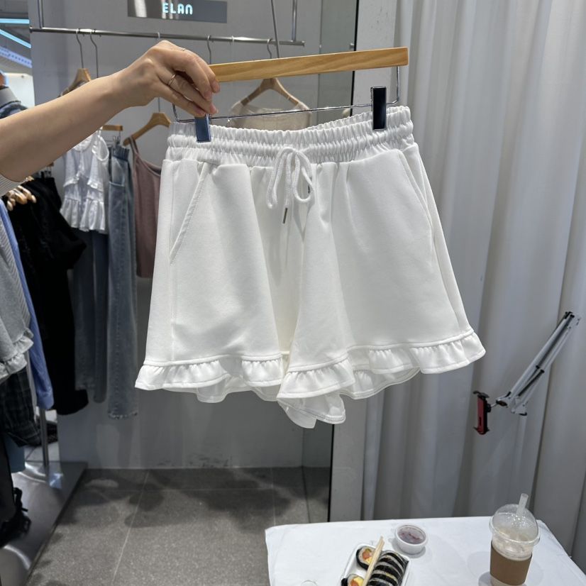 ELAN韓國東大門代購女裝新款休閑熱賣職業推薦短褲荷葉邊ELAN短褲
