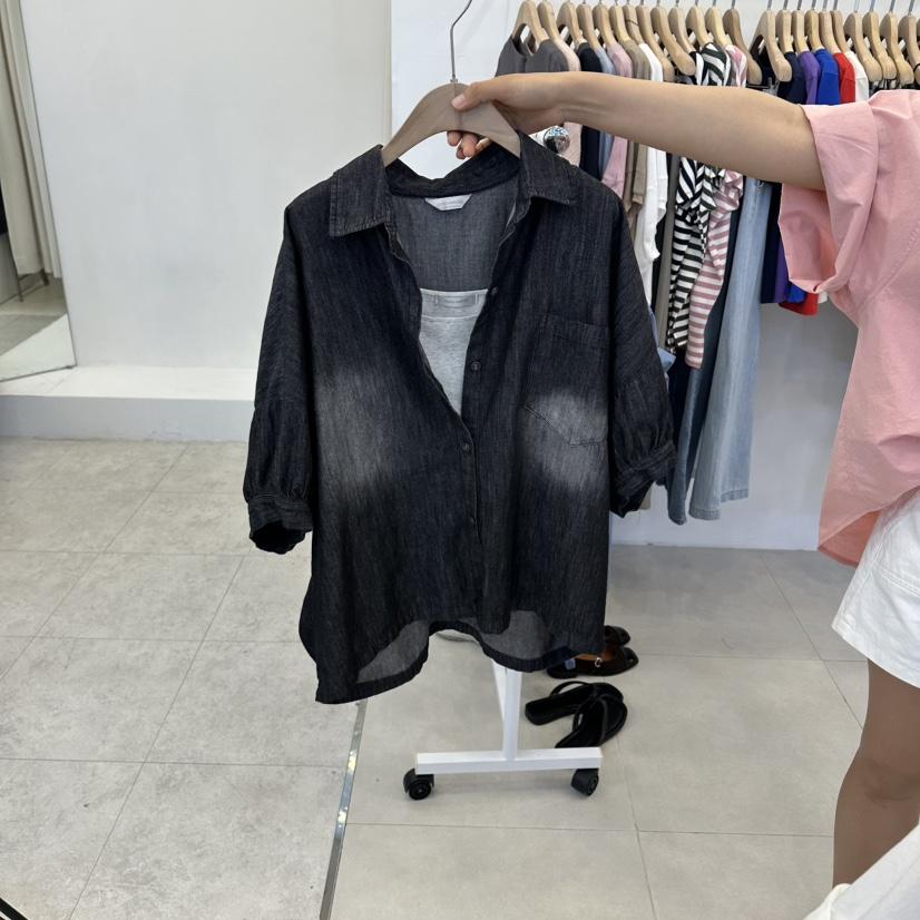 FUNNY POWDER韓國直郵女士新品熱賣26春夏，26夏季襯衫蕾絲衫不含內搭THE FUNNY襯衫/蕾絲衫