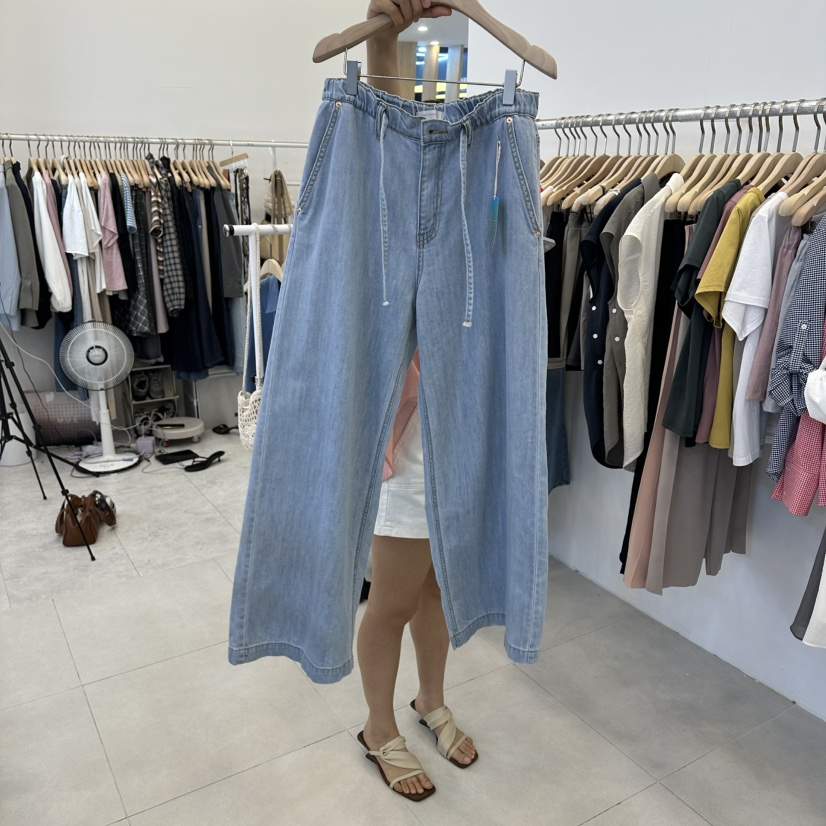 FUNNY POWDER韓國直郵女裝新款26春夏，26夏季牛仔褲纖維THE FUNNY牛仔褲