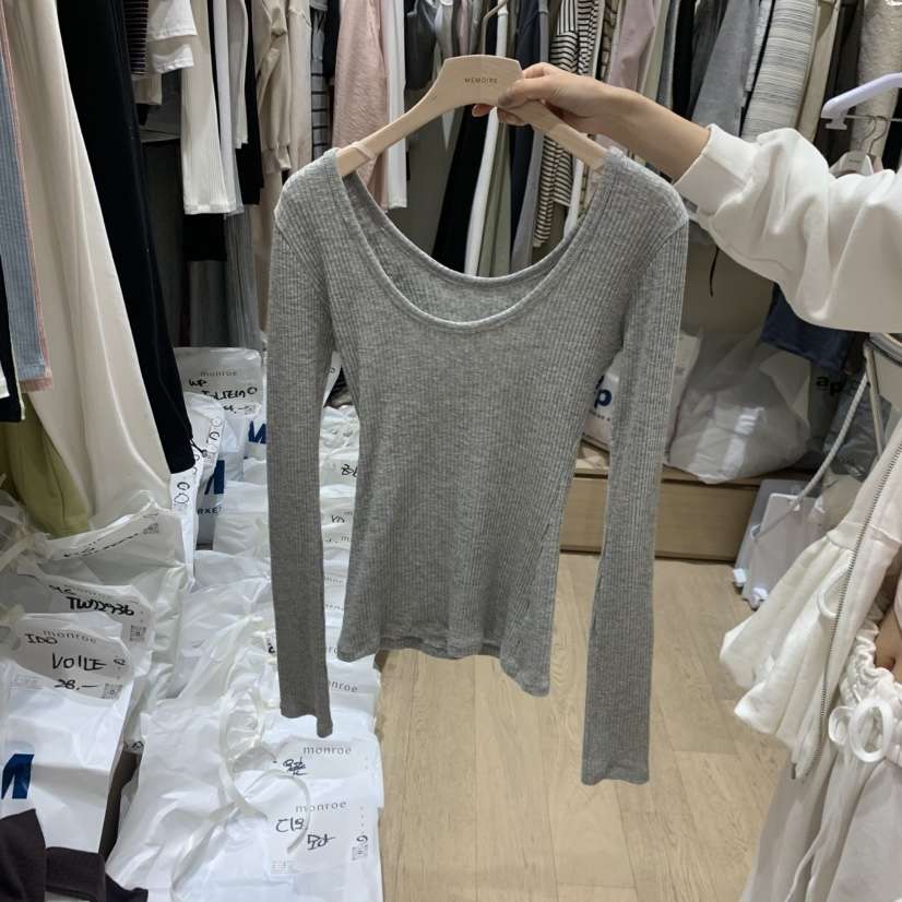 MEMOIRE韓國直郵女士新品人氣職業推薦時尚休閑26春夏，26夏季長袖T恤MEMOIRE長袖T恤