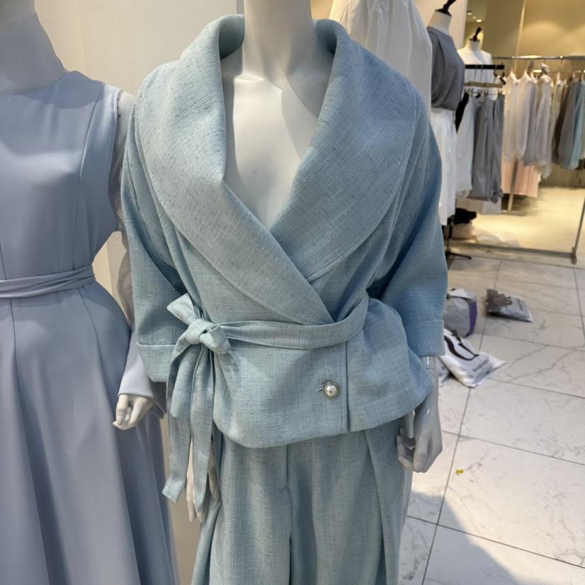 SENSIBLE-S韓國代購女裝新品熱賣人氣夾克含腰帶披肩亞麻SENSIBLE夾克