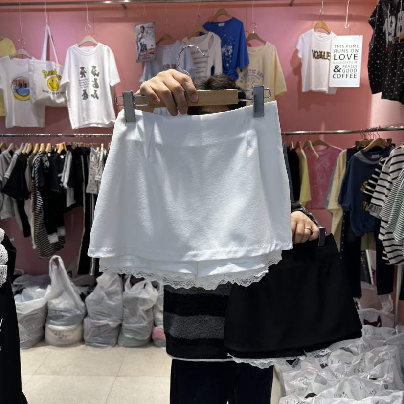 K STORY韓國直郵實拍女裝新品休閑推薦熱賣時尚裙褲蕾絲K STORY裙褲