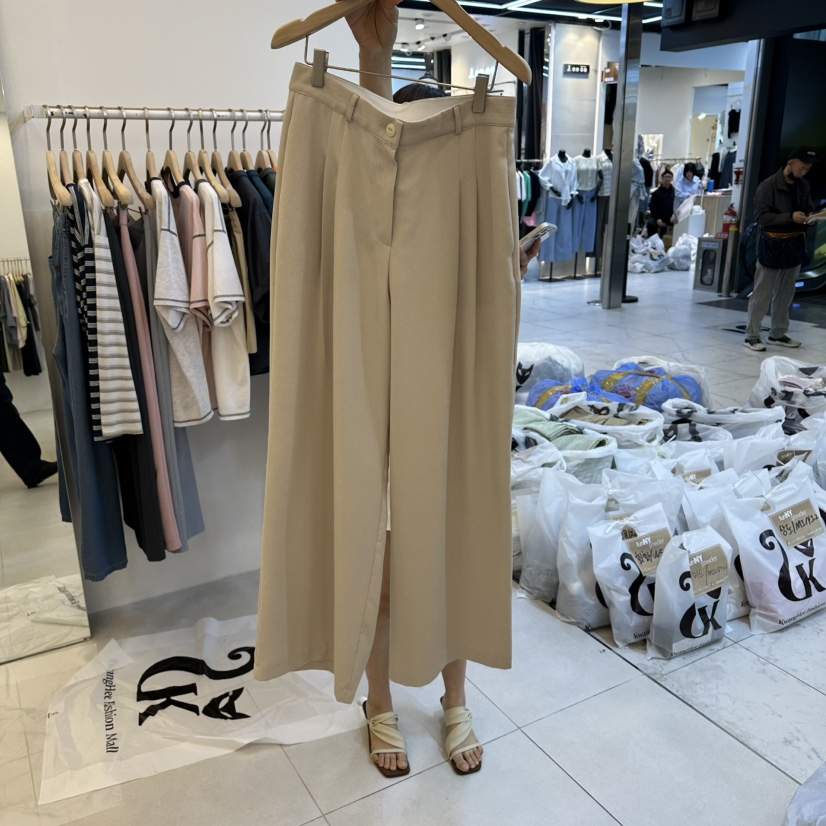 FUNNY POWDER東大門實拍韓國女裝新品職業人氣時尚休閑褲THE FUNNY休閑褲