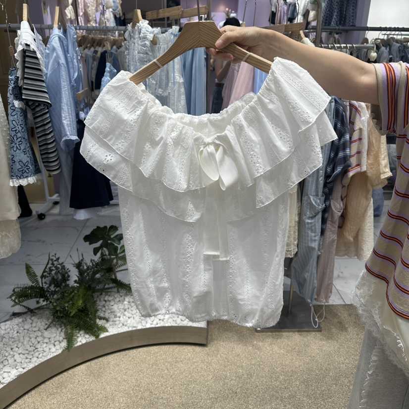 VIRUS東大門實拍韓國女士新品職業26春夏，26夏季襯衫蕾絲衫VIRUS襯衫/蕾絲衫