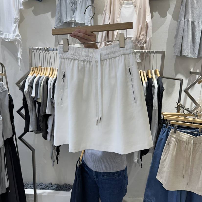 HIPTIQUE東大門實拍韓國女裝新款休閑推薦熱賣人氣短裙亞麻HIPTIQUE短裙