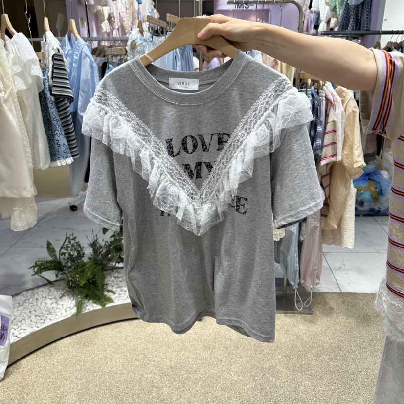 VIRUS韓國代購女裝新品休閑人氣時尚熱賣職業26春夏真品T恤VIRUST恤