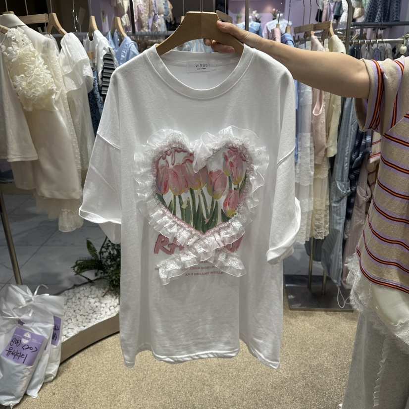 VIRUS韓國東大門直郵女裝新品26春夏，26夏季職業休閑T恤VIRUST恤