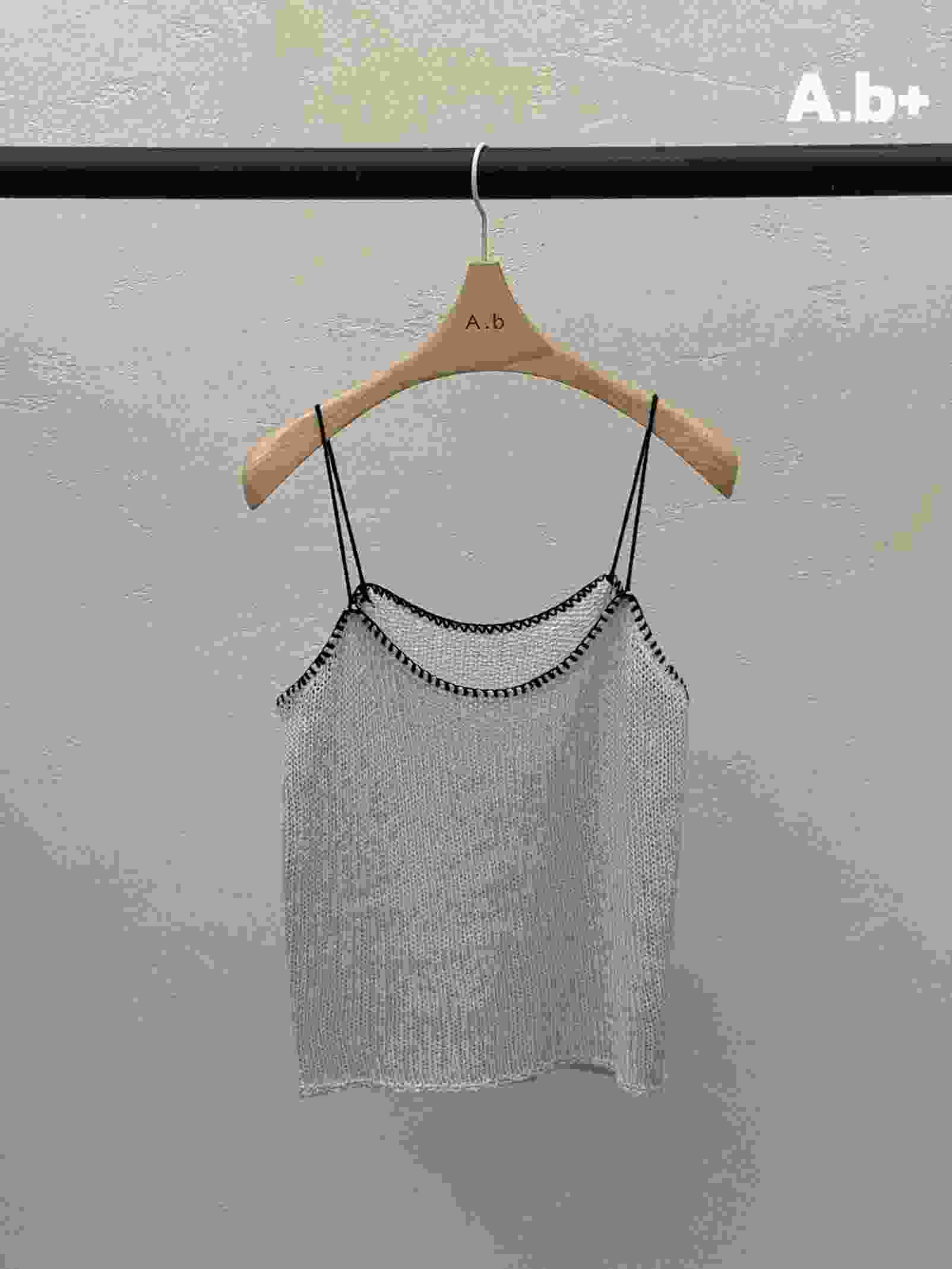 AUTUMN BEIGE PLUS韓國代購女裝新品休閑人氣推薦吊帶背心A.b/AUTUMN BEIGE吊帶/背心