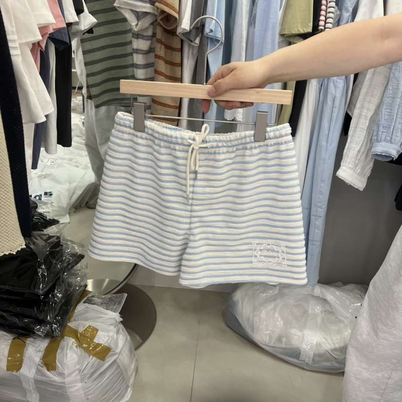 LELEN韓國直郵實拍女裝新品熱賣26春夏，26夏季短褲華夫格LELEN短褲