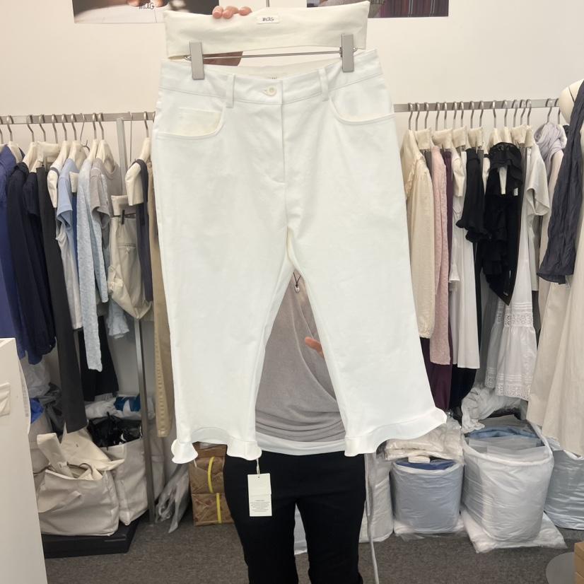 MAG東大門實拍韓國女裝新品26春夏，26夏季短褲七分褲荷葉邊MAG短褲