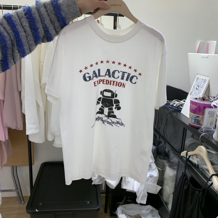 SPAGHETTI韓國東大門代購女士新品26春夏，26夏季人氣T恤spaghettiT恤