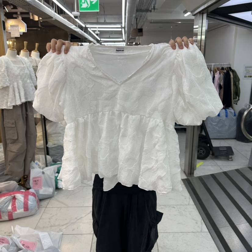 SAGE BRUSH韓國直郵女裝新款熱賣時尚人氣休閑襯衫蕾絲衫SAGE BRUSH襯衫/蕾絲衫