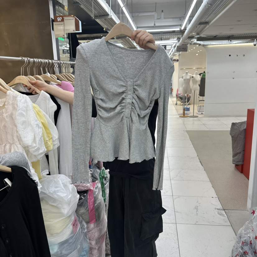 SAGE BRUSH韓國東大門代購女裝新品熱賣26夏季休閑長袖T恤SAGE BRUSH長袖T恤