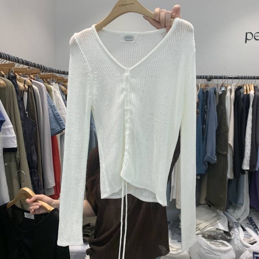 ALMOND PEPE韓國直郵女裝新品26夏季26春夏休閑推薦長袖T恤ALMOND PEPE長袖T恤