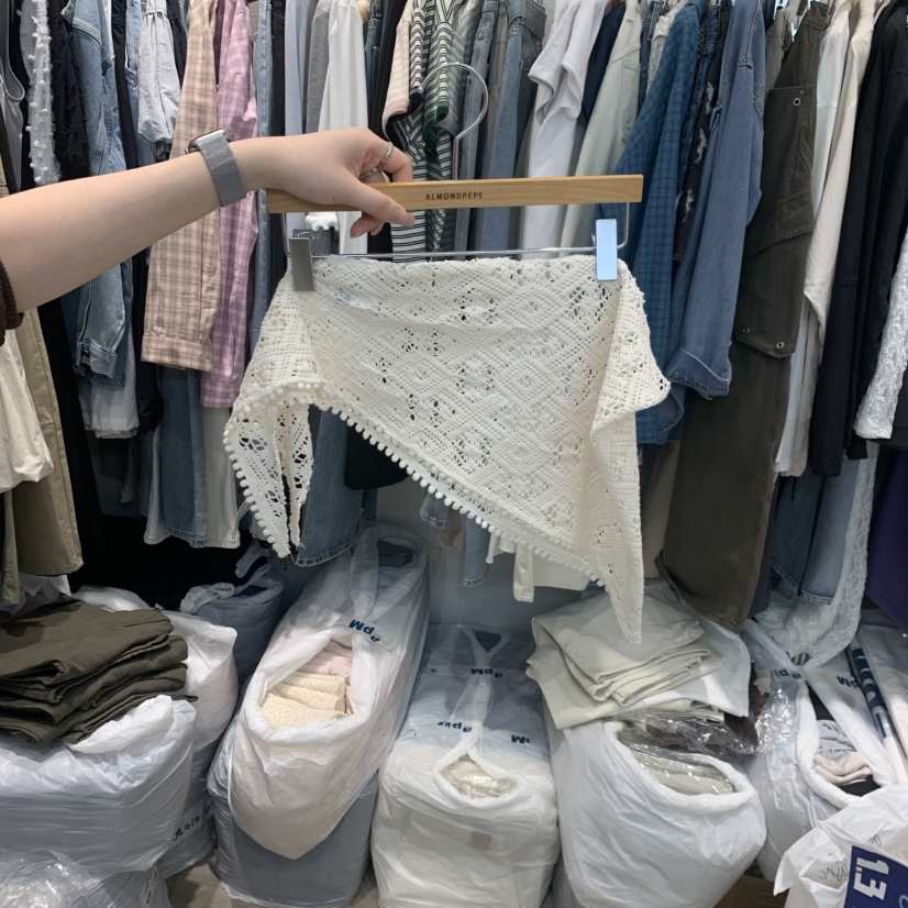 ALMOND PEPE韓國直郵女士新款時尚休閑職業圍巾披肩圍巾ALMOND PEPE圍巾/披肩