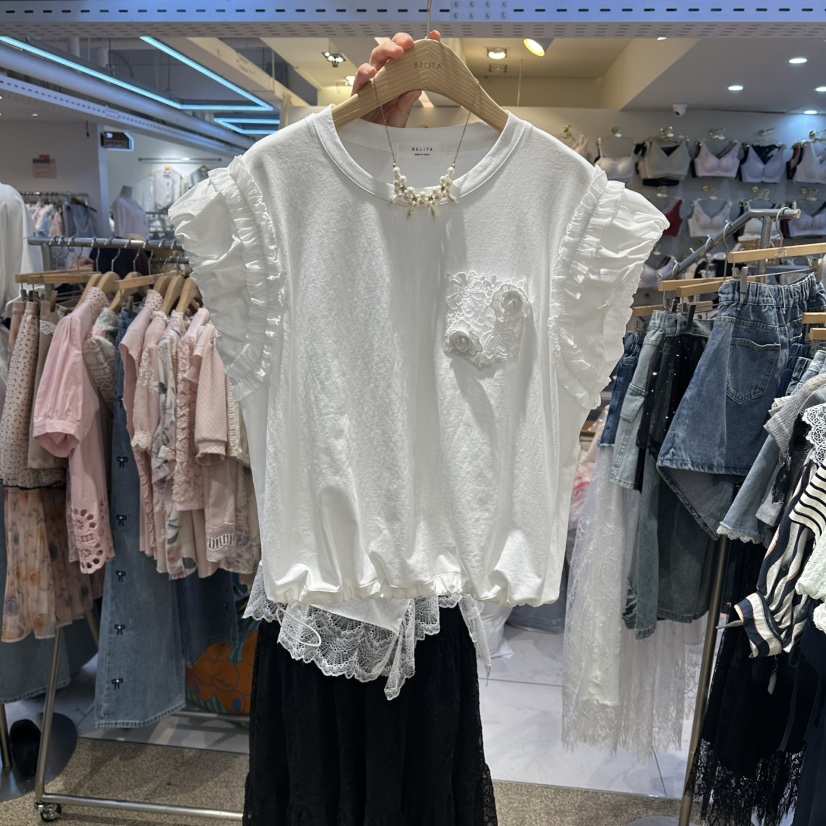 BELITA東大門實拍韓國女士新款熱賣26春夏時尚襯衫蕾絲衫BELITA襯衫/蕾絲衫