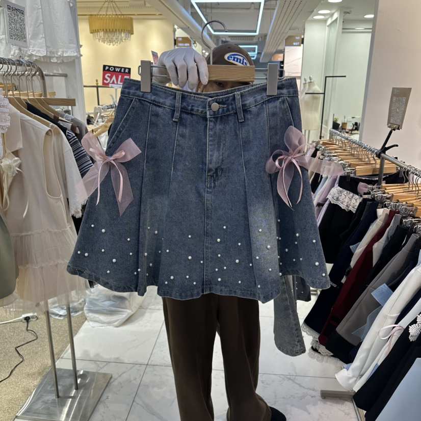 PAPA韓國直郵女裝新品熱賣休閑26夏季時尚職業推薦26春夏短裙Papaine/HALMADE短裙