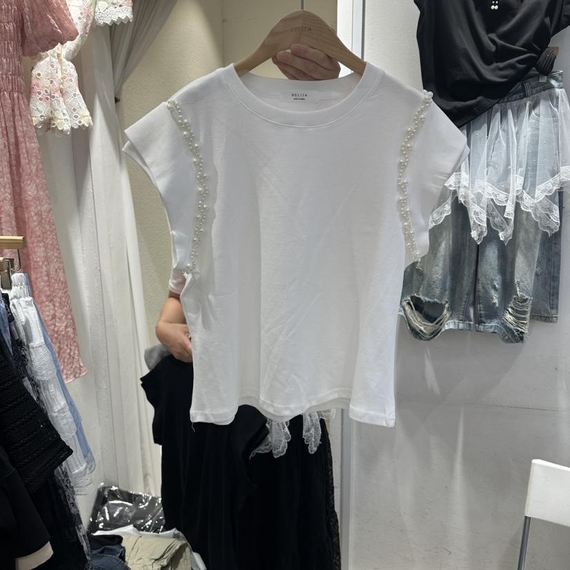 BELITA韓國直郵女士新款26夏季時尚休閑推薦人氣職業26春夏T恤BELITAT恤