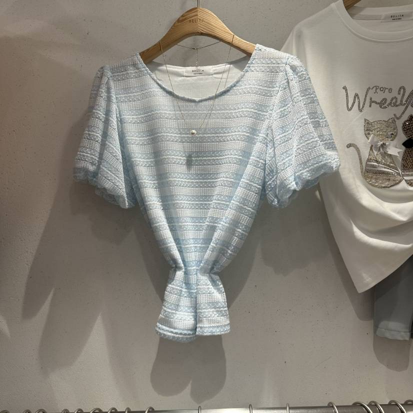 BELITA韓國直郵女士新款26夏季人氣休閑26春夏襯衫蕾絲衫BELITA襯衫/蕾絲衫