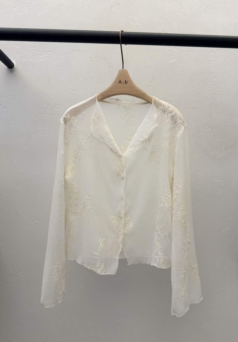 AUTUMN BEIGE-Q韓國代購女裝新款休閑推薦人氣襯衫蕾絲衫A.b/AUTUMN BEIGE襯衫/蕾絲衫