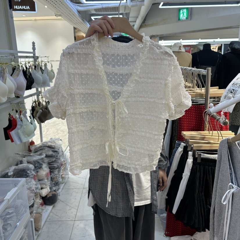 AKRA BY ART韓國直郵女裝新品26夏季推薦26春夏針織衫雪紡緞AKRA BY ART針織衫