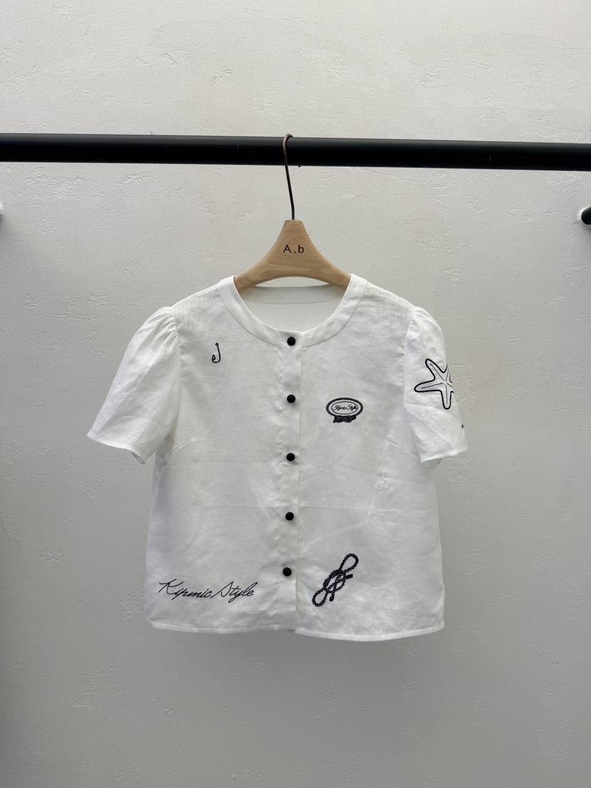 AUTUMN BEIGE-Q韓國直郵女裝新品熱賣26夏季襯衫蕾絲衫A.b/AUTUMN BEIGE襯衫/蕾絲衫