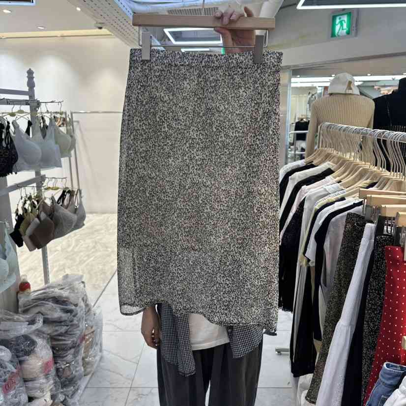 AKRA BY ART韓國直郵實拍女裝新款26春夏半身裙中短裙豹紋AKRA BY ART半身裙/中短裙