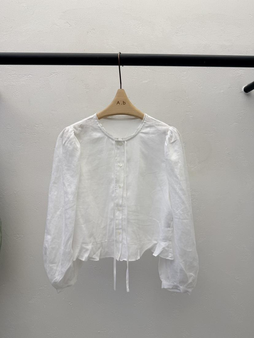 AUTUMN BEIGE-Q韓國直郵女士新品熱賣26春夏襯衫蕾絲衫A.b/AUTUMN BEIGE襯衫/蕾絲衫