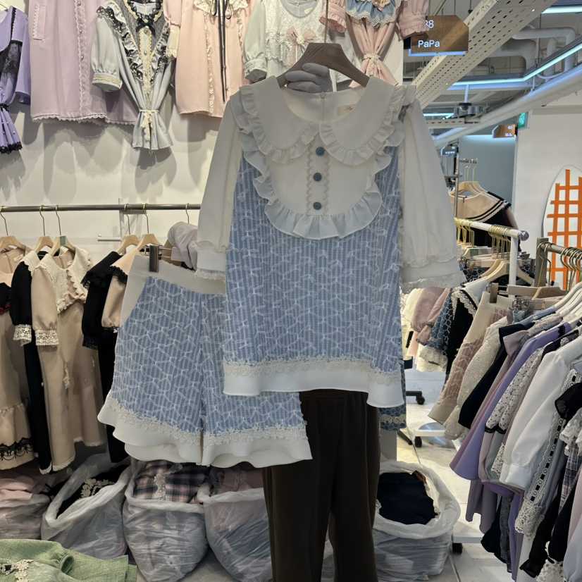 PAPA韓國東大門代購女裝新品時尚休閑推薦職業人氣26春夏套裝Papaine/HALMADE套裝