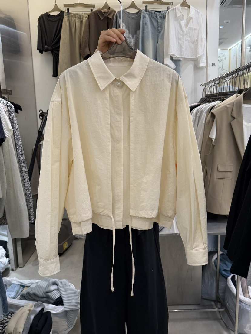 THE SIL韓國代購女裝新款時尚休閑26夏季襯衫蕾絲衫雙層THE SIL/1 2ILLY襯衫/蕾絲衫