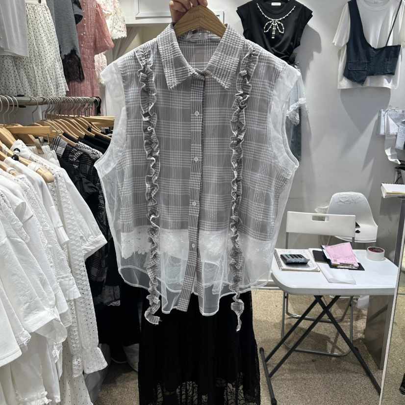 BELITA韓國東大門直郵女士新款人氣時尚職業26春夏襯衫蕾絲衫BELITA襯衫/蕾絲衫