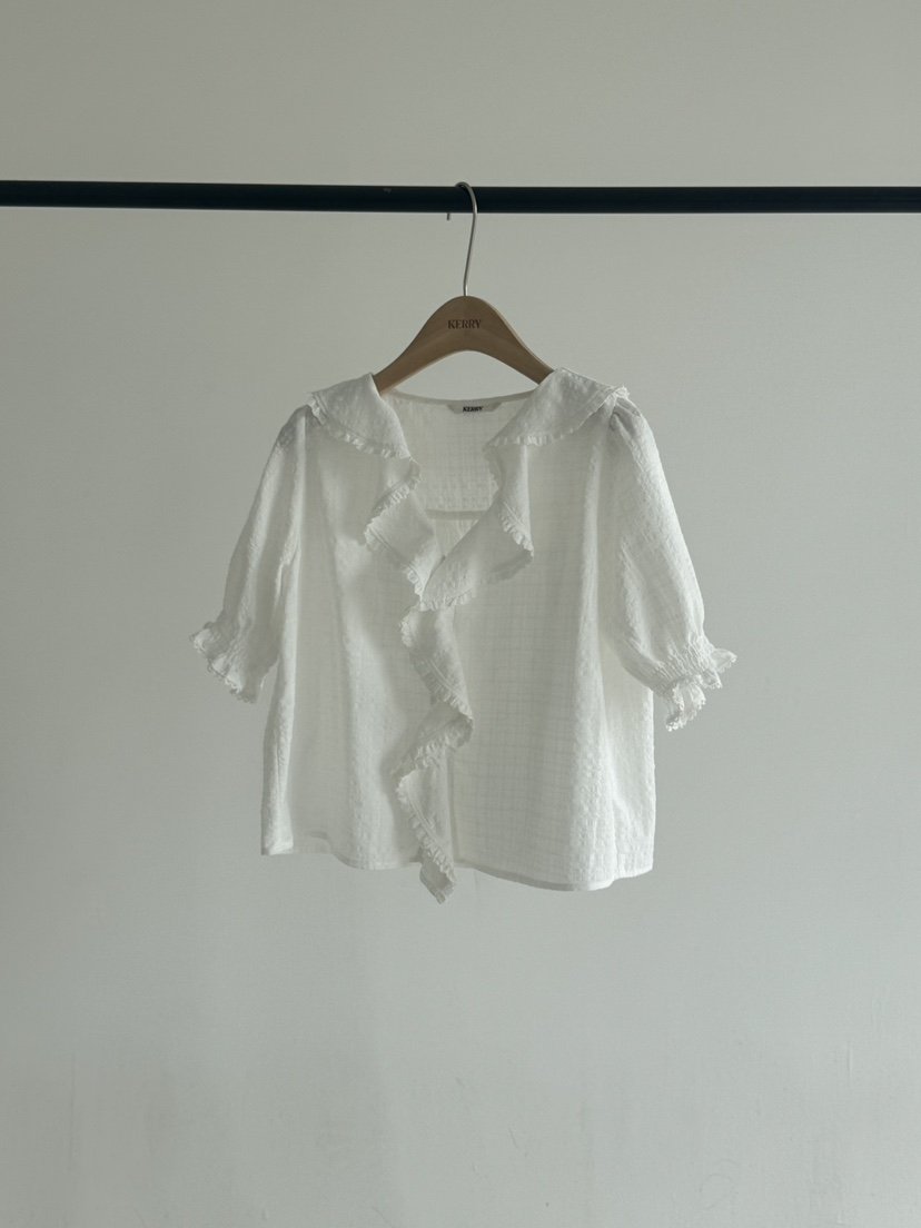 KERRY韓國直郵女士新款休閑職業真品26春夏推薦襯衫蕾絲衫KERRY襯衫/蕾絲衫