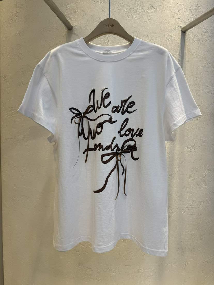 RIAH東大門代購女裝新品職業推薦休閑熱賣26春夏真品T恤絲帶RIAHT恤