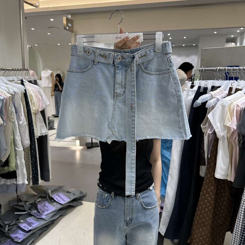 BENE東大門代購女裝新款休閑推薦真品人氣時尚26春夏裙褲腰帶BENE裙褲