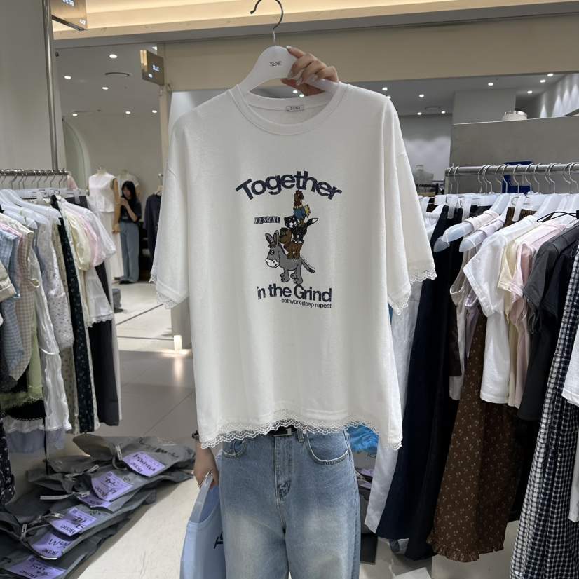 BENE東大門實拍女士新品推薦休閑時尚人氣真品熱賣職業T恤BENET恤