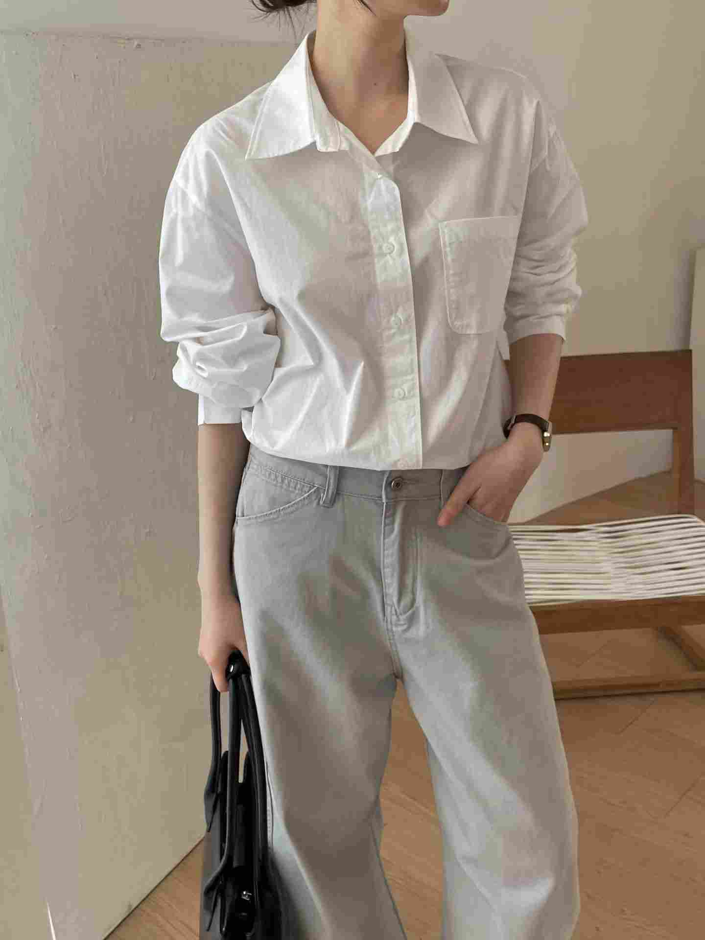 L.REWIND韓國代購女士新品休閑人氣時尚職業真品襯衫蕾絲衫L.REWIND襯衫/蕾絲衫