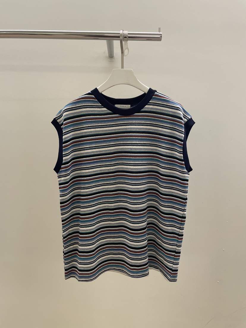 PEBBLE韓國直郵女士新款休閑26春夏推薦26夏季吊帶背心條紋PEBBLE吊帶/背心