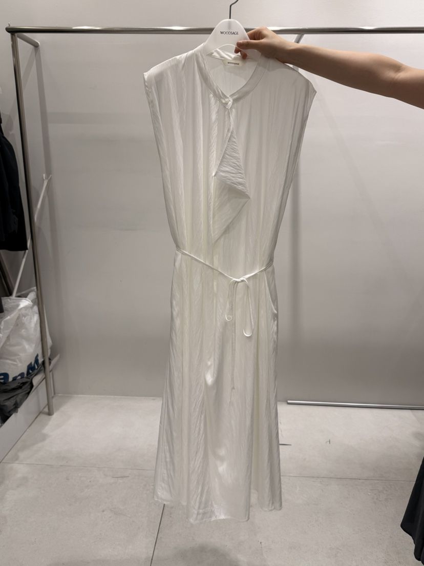 WOOD SAGE韓國直郵實拍女士新款時尚26夏季連衣裙含腰繩WOOD SAGE連衣裙