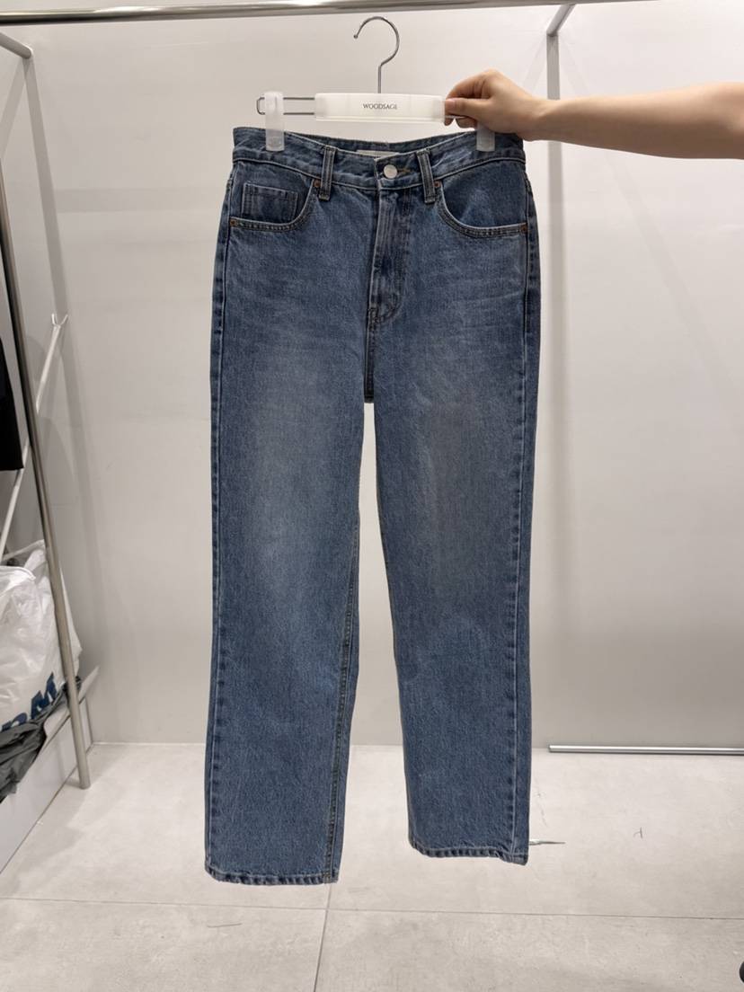 WOOD SAGE韓國東大門直郵女士新款熱賣職業時尚26春夏牛仔褲WOOD SAGE牛仔褲