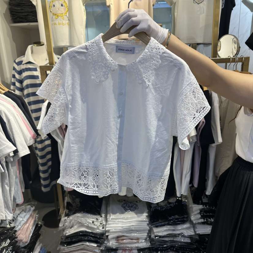COCO HOLIC韓國直郵實拍女裝新品26春夏職業人氣襯衫蕾絲衫COCO HOLIC襯衫/蕾絲衫