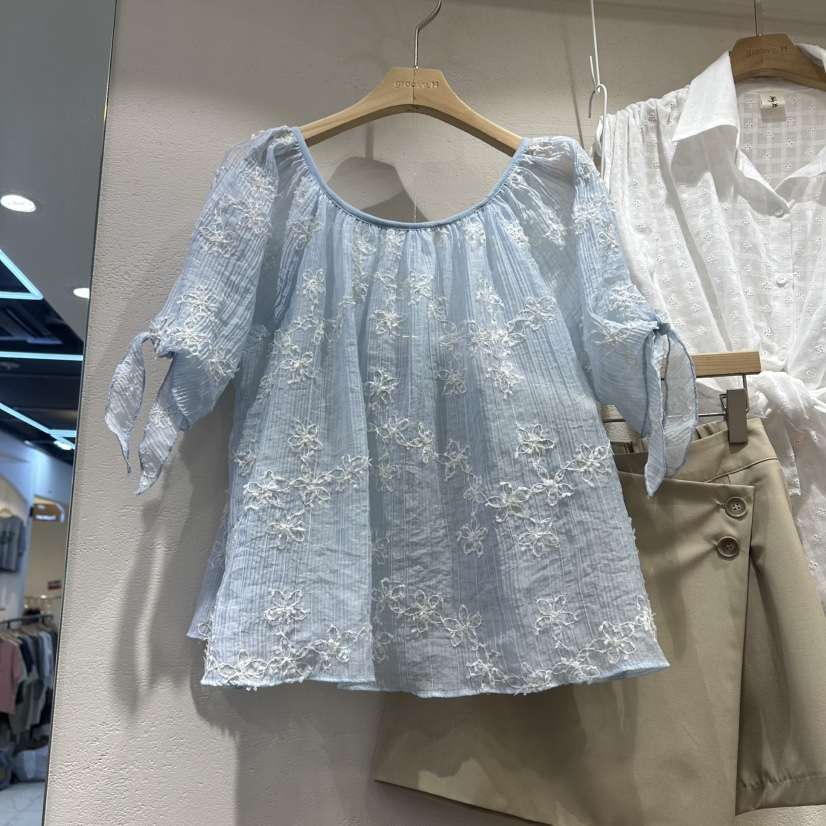 HOLYBANANA韓國直郵實拍女裝新品時尚26夏季推薦襯衫蕾絲衫groovy.H/HOLYBANANA襯衫/蕾絲衫