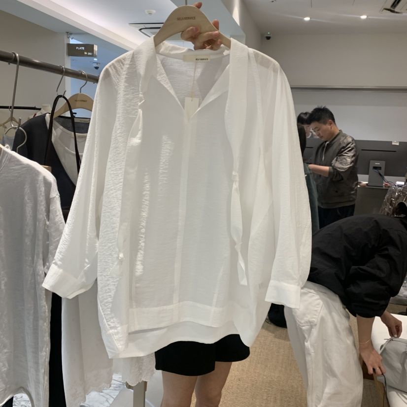 SELF SERVICE韓國東大門代購女裝新品職業人氣襯衫蕾絲衫SELF SERVICE襯衫/蕾絲衫