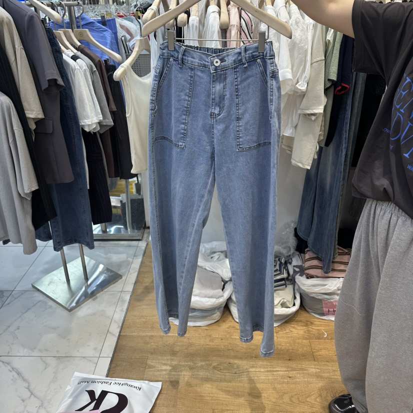 THE MOST-Q東大門實拍韓國女裝新款時尚推薦牛仔褲口袋THE MOST牛仔褲