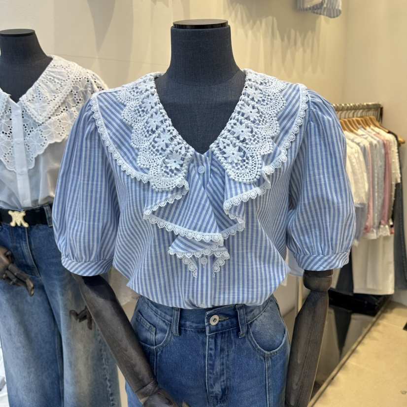 2nd B-S韓國直郵女裝新款26夏季人氣職業26春夏襯衫蕾絲衫2nd B-S襯衫/蕾絲衫