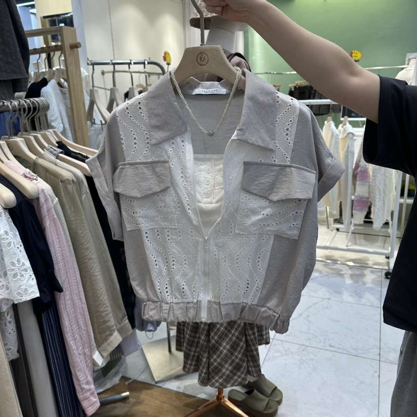 THE MOST-Q韓國直郵女士新款人氣熱賣推薦襯衫蕾絲衫蕾絲THE MOST襯衫/蕾絲衫