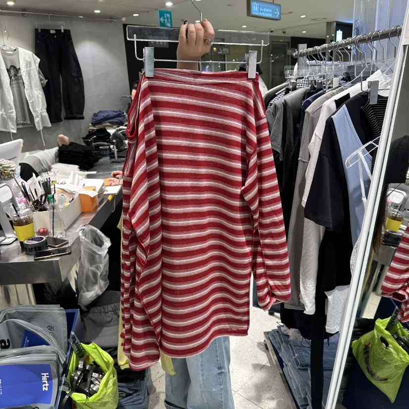 HERTZ-P韓國直郵女士新品熱賣時尚休閑人氣職業26春夏長袖T恤HERTZ-P長袖T恤