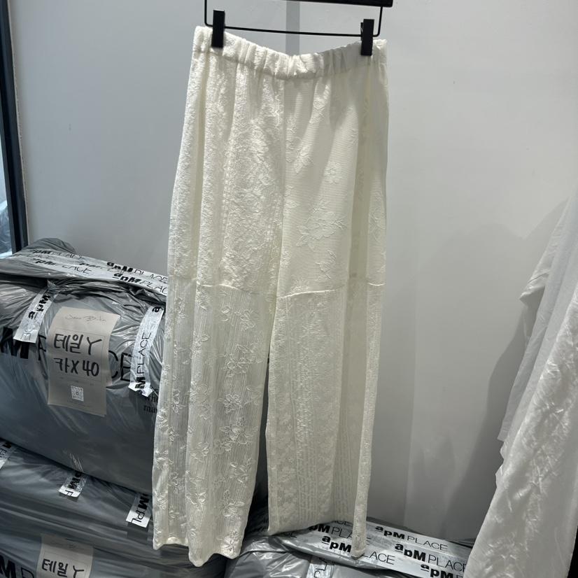 JANE BIRKIN韓國直郵實拍女士新品人氣推薦休閑褲蕾絲花JANE BIRKIN設計師品牌休閑褲