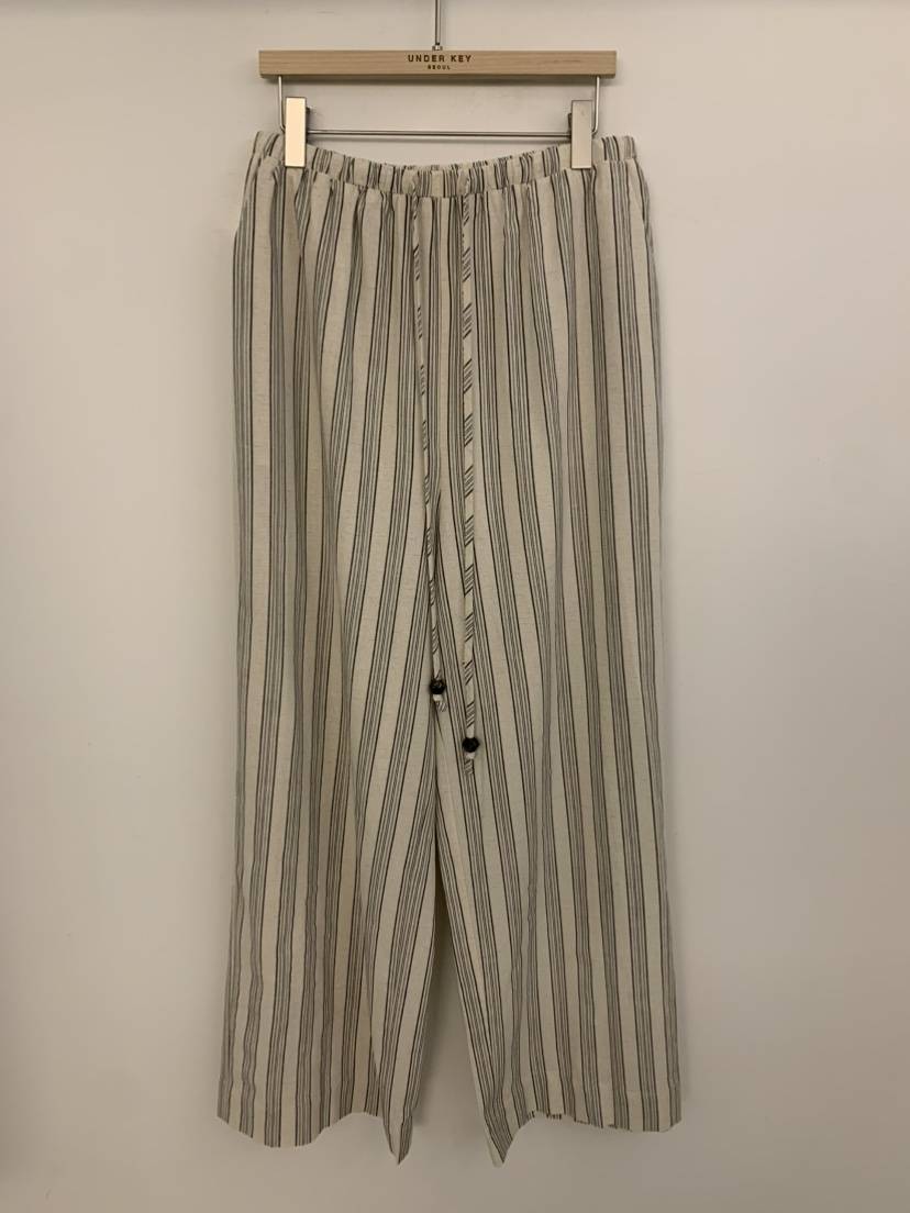UNDER KEY韓國代購女士新款人氣推薦休閑時尚休閑褲亞麻布UNDER KEY休閑褲